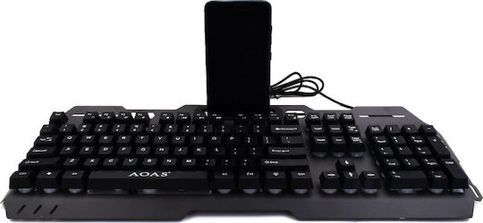 Aoas AOAS M-1000 Gaming Πληκτρολόγιο με RGB φωτισμό (Αγγλικό US)