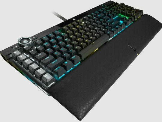 Corsair K100 RGB Optical Гейминг Механична Клавиатура с Corsair OPX суичове и RGB подсветка (Английски US) Черен