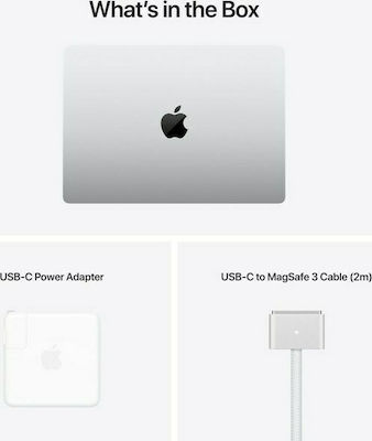 Apple MacBook Pro 14" (2021) (M1-Pro 8-ядрен/16GB/512GB SSD) Silver (GR Клавиатура)