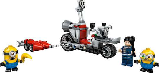 LEGO Minions Unstoppable Bike Chase Pentru 6+ Ani 136 Bucăți