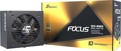 Seasonic Focus Plus 650W Τροφοδοτικό Υπολογιστή Full Modular 80 Plus Gold