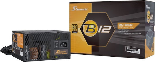 Seasonic B12-BC 650W Black Computer Power Supply Full Wired 80 Plus Bronze