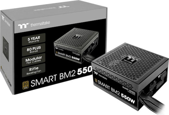 Thermaltake Smart BM2 550W Μαύρο Τροφοδοτικό Υπολογιστή Semi Modular 80 Plus Bronze