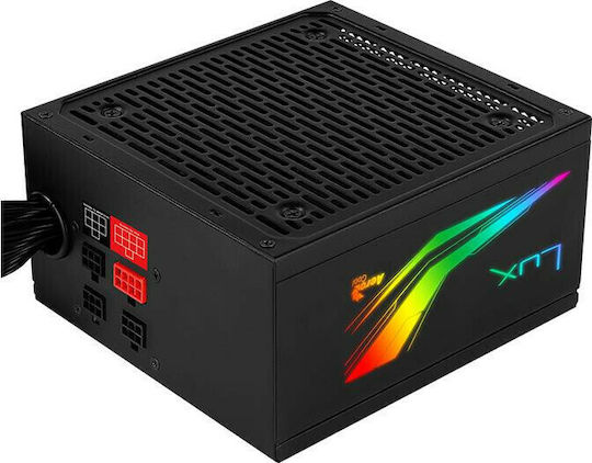 Aerocool LUX RGB 550W Μαύρο Τροφοδοτικό Υπολογιστή Full Wired 80 Plus Bronze