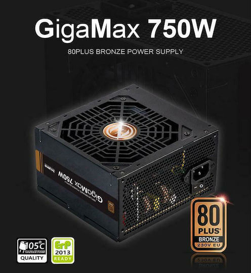 Zalman GigaMax ZM750-GVII 750W Schwarz Computer-Netzteil Voll verkabelt 80 Plus Bronze