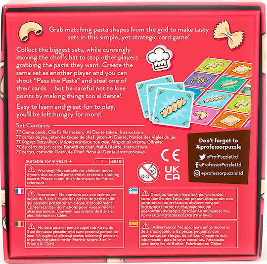 Настолна игра Pass The Pasta за 2-4 играчи 5+ години (EN) Professor Puzzle