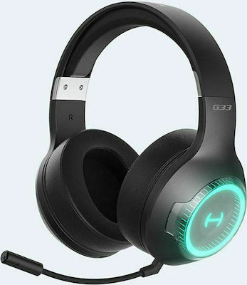 Edifier G33BT RGB Wireless Over Ear Gaming Headset with Connection 3.5mm / Bluetooth