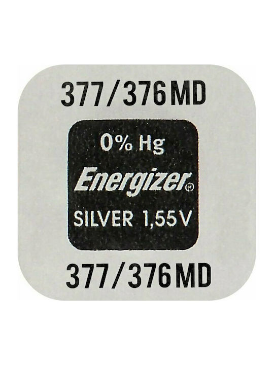 Energizer 377 Silver Oxide Watch Battery SR66 1.55V 1pcs
