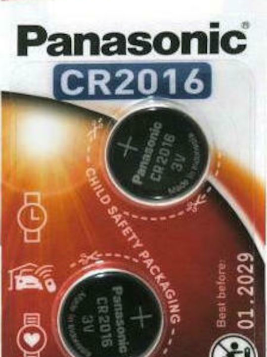 Panasonic Lithium Power Батерии За часовници CR2016 3V 2бр