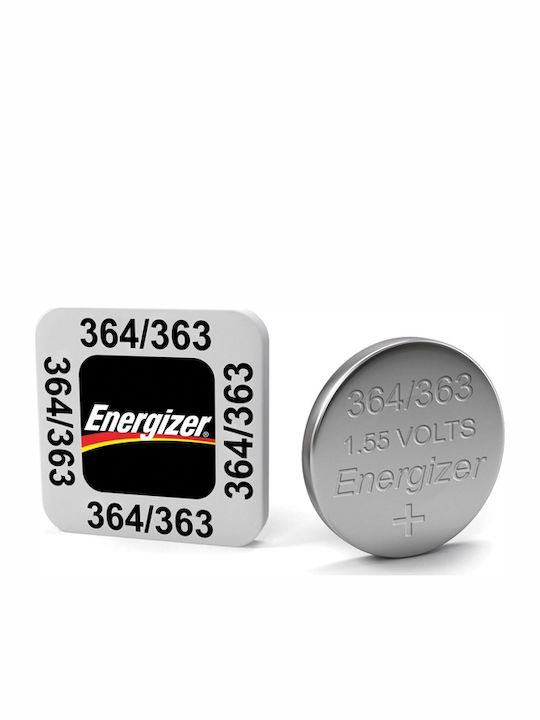 Energizer 364/363 Silver Oxide Watch Battery SR60 1.55V 1pcs