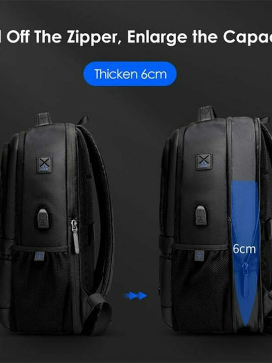 Arctic Hunter Golden Wolf GB00402 Waterproof Laptop Backpack 15.6" with USB Port in Black Colour