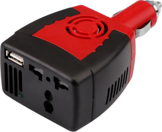 Kyros Invertor Auto 150W pentru Convertirea 12V DC în 220V AC cu 1xUSB