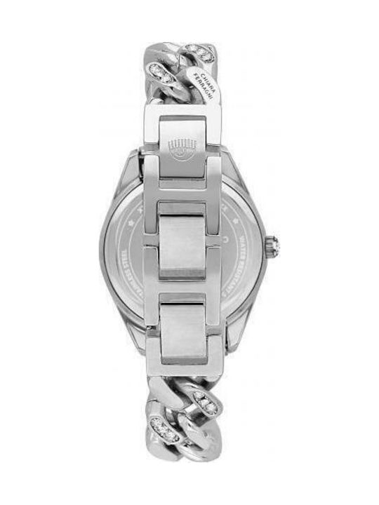 Chiara Ferragni Γυναικείο Ρολόι 34mm Μπαταρίας με Ασημί Μεταλλικό Μπρασελέ