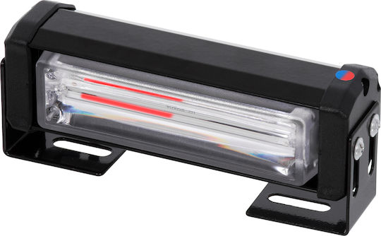 GloboStar Pro Series Waterproof Car Lightbar Police Vehicle Marking Bars for Cars & Trucks 13 Lighting Programs 4pcs LED 10 - 30V 13cm - Red / Blue