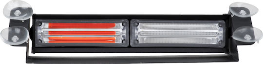 GloboStar Car LED Emergency Light Bar 10 - 30V Waterproof 25.5cm With Red / Blue Lighting