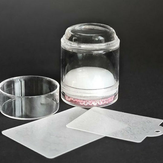 UpLac Silicone Double Scratch & Card Briefmarken für Nägel in Transparent Farbe
