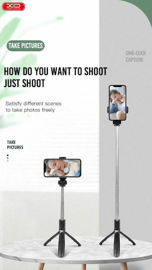 XO SS08 Selfie Stick Cell Phone Tripod Bluetooth Black