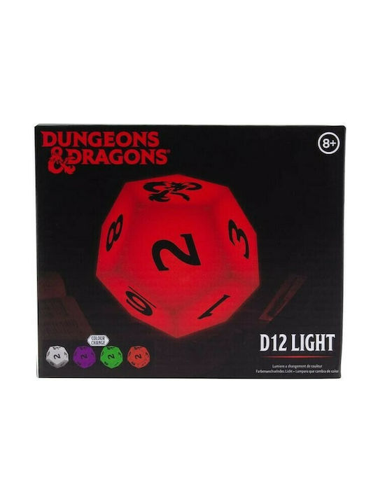 Paladone Παιδικό Διακοσμητικό Φωτιστικό Dungeons & Dragons με Εναλλαγές Χρωματισμών Λευκό 12x12cm