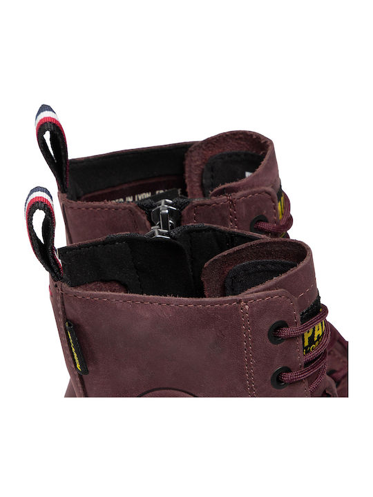 Pallatrooper Off-3 Leather Women's Ankle Boots Decadent Chocolate -M