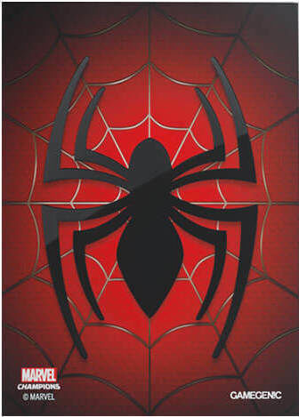 Gamegenic Marvel Champions Art Marvel Card Sleeves Standard Size Red