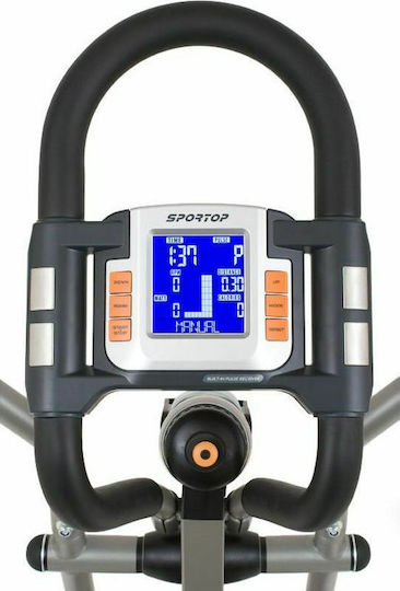 Sportop E-850P Μαγνητικό Ελλειπτικό Μηχάνημα με Δίσκο 8kg για Χρήστη έως 125kg ΓκριΓκρι
