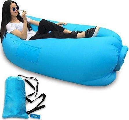 Factory Cloud Lounger FS8243 Inflatable Lazy Bag Light Blue 200x70cm