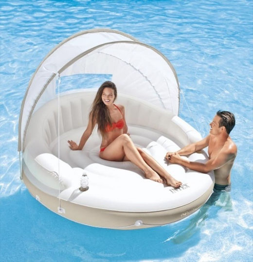 Intex Aufblasbare Meeresmatratze Für 2 Personen Mit Griffen Weiß 150cm
