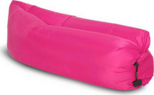 Inflatable Air Sofa Φουσκωτό Lazy Bag Ροζ 190cm