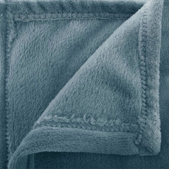 Atmosphera Fleece Kids Blanket Blue 180x230cm