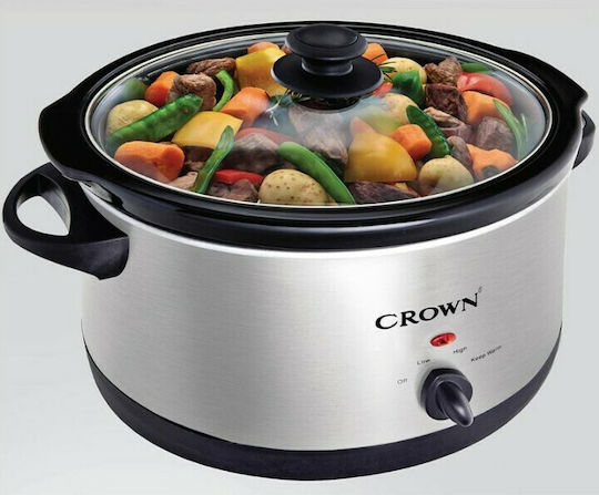 Crown Мултикукър 265W с Капацитет 6лт Сребрист