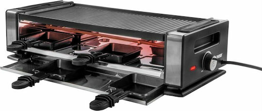 Unold Delice Basic Tischplatte Elektrogrill Raclette Glatte Platte 1200W mit einstellbarem Thermostat 38cmx19.5cmcm