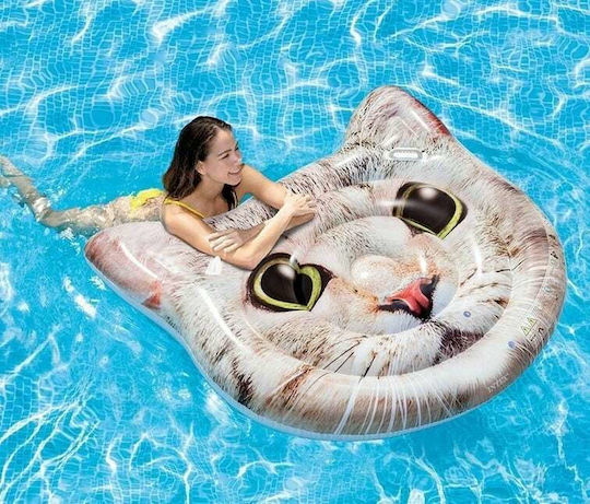 Intex Inflatable Beach Mattress with Handles Beige 147x135cm