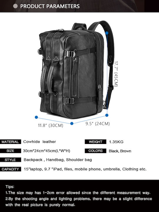 Cardinal Backpack Αδιάβροχο 32lt Μαύρο
