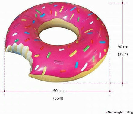 Bigmouth Φουσκωτή Σαμπρέλα Θαλάσσης Donut Ροζ 120x120cm