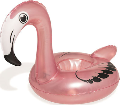 Bestway Kids Inflatable Floating Drink Holder Flamingo Pink