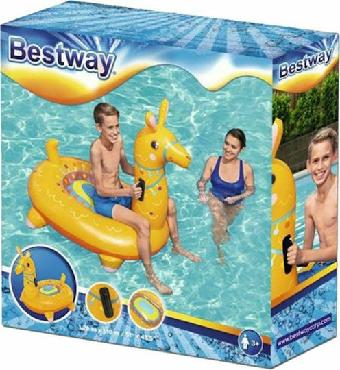 Bestway Kids' Inflatable Ride On for Sea with Handles Orange 129x110cm