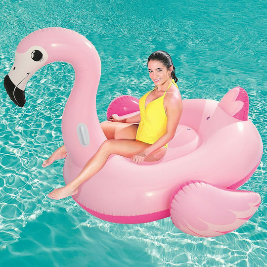 Bestway Φουσκωτό Ride On Θαλάσσης Flamingo Ροζ 191x178cm