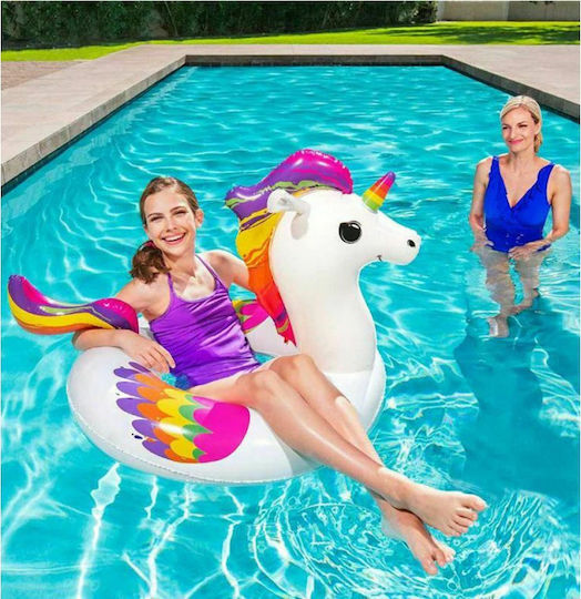 Bestway Kids' Inflatable Float for Sea Unicorn White 119x91cm