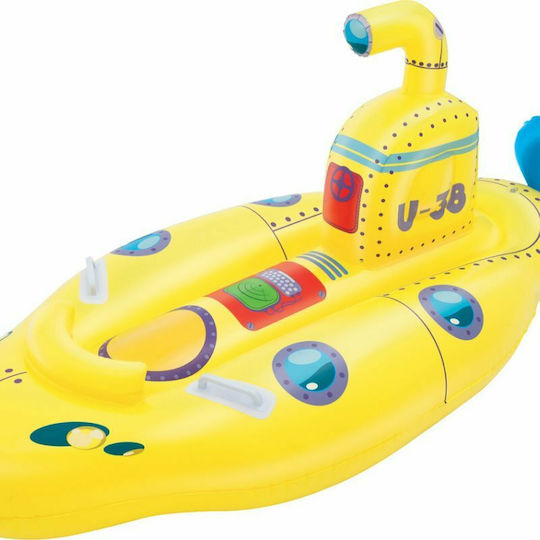 Bestway Παιδικό Φουσκωτό Ride On Θαλάσσης Jet Ski με Χειρολαβές Κίτρινο 165x86cm