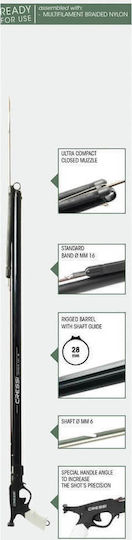 CressiSub Speargun With Rubber Comanche Rail 90cm