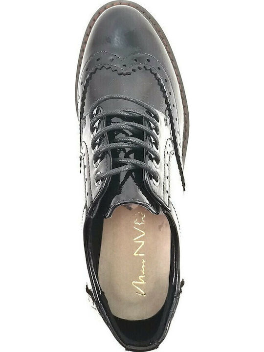 Oxfords pentru femei în Negru Culore