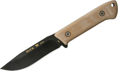 Buck 104 Compadre Camp Knife Beige with Blade made of Steel in Sheath