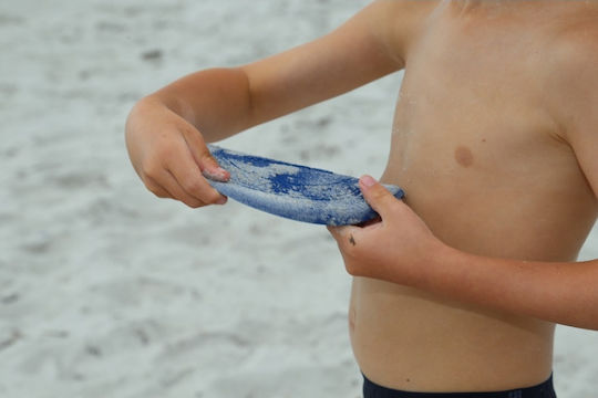 Scrunch Frisbee Σιλικόνης Γκρι με Διάμετρο 16 εκ.