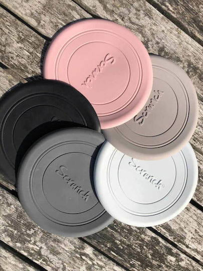 Scrunch Frisbee Σιλικόνης Γκρι με Διάμετρο 16 εκ.