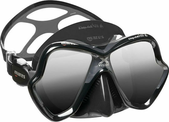 Mares Silicone Diving Mask X-Vision Ultra LS Mirrored Black