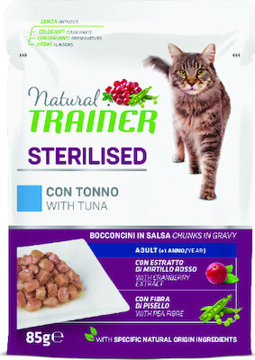 Trainer Sterilised Wet Food for Sterilised Adult Cats In Pouch with Tuna 1pc 85gr