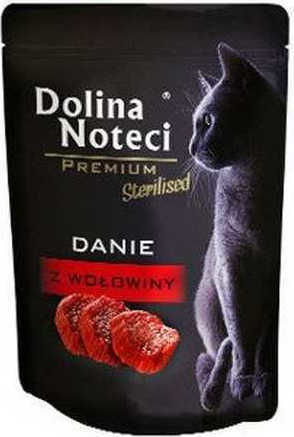 Dolina Noteci Premium Sterilised Υγρή Τροφή για Ενήλικες Γάτες σε Φακελάκι με Βοδινό χωρίς Σιτηρά 85gr