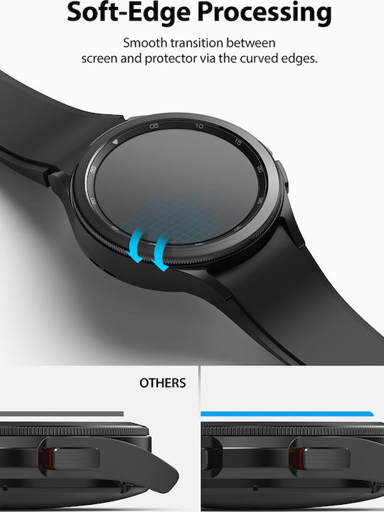 Ringke IDGL 4pcs Gehärtetes Glas für das Galaxy Watch 4 Classic 42mm 4Stück G4AS055