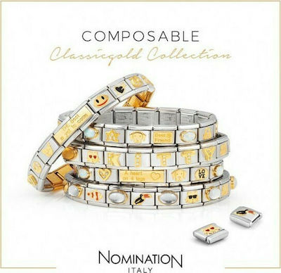 Nomination Composable Classic Metallisch Durchzieh-Motiv für Schmuck