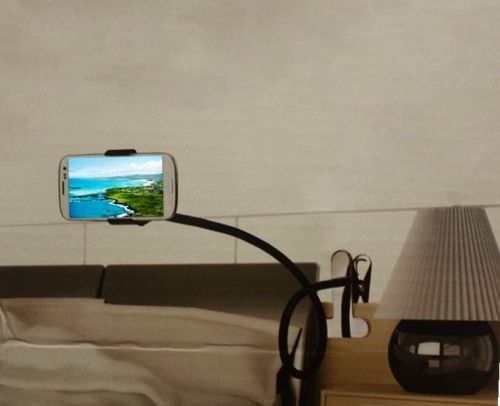 Universal Flexible Mobile Stand with Arm in Black color